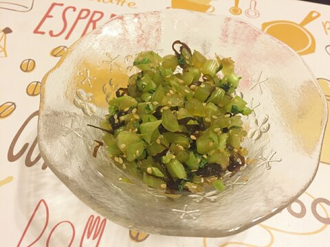 ごはんのお供!大根葉と塩昆布合え